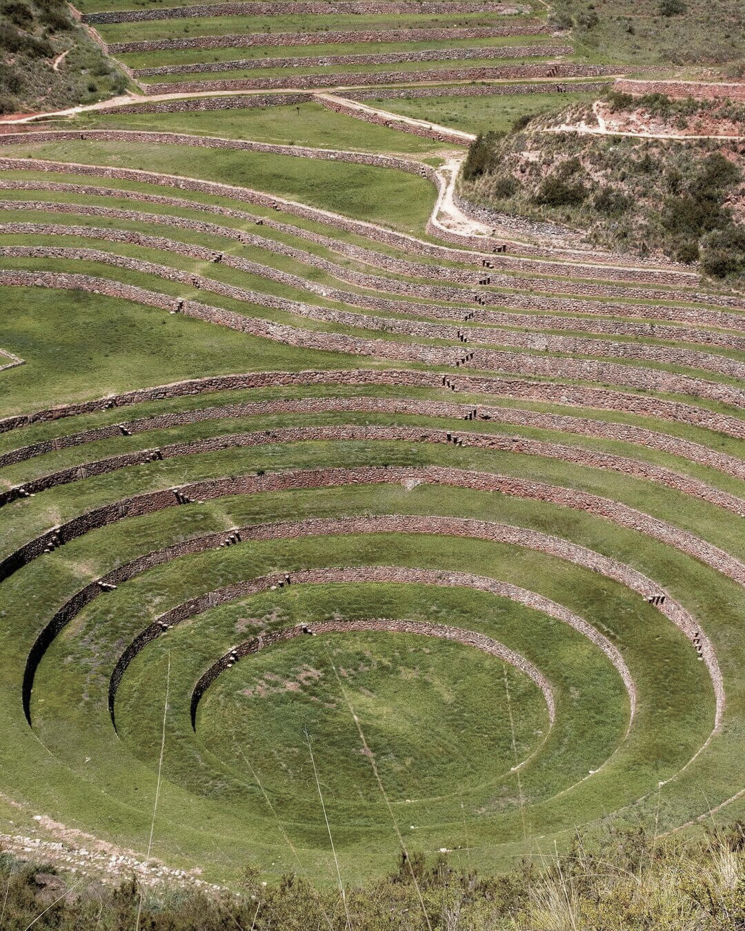 Impresionantes terrazas de Moray en el Valle Sagrado de los Incas