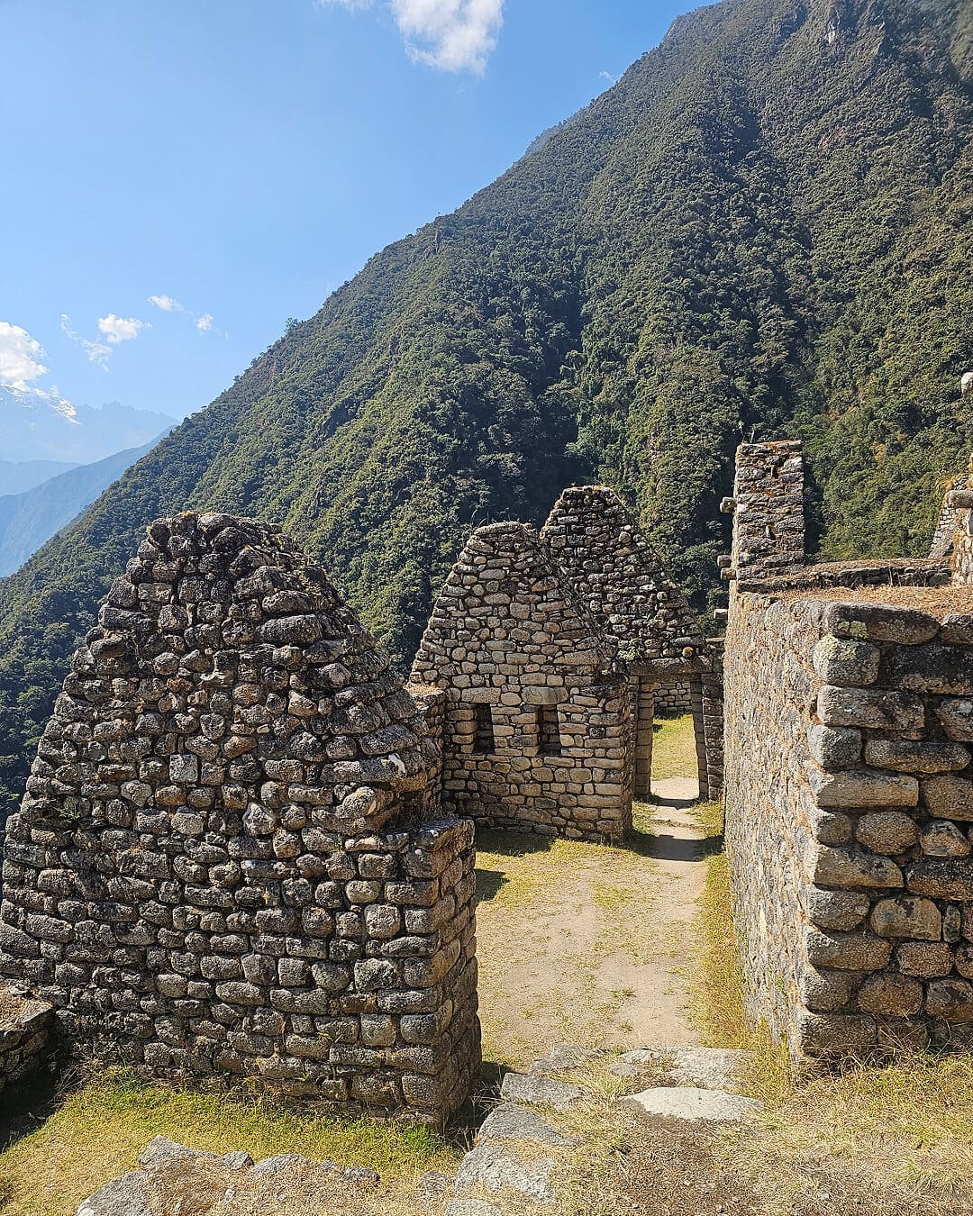 Ruinas en Camino Inca en verano