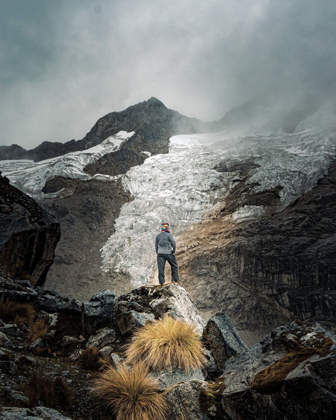 Nevado Salkantay con glaciar